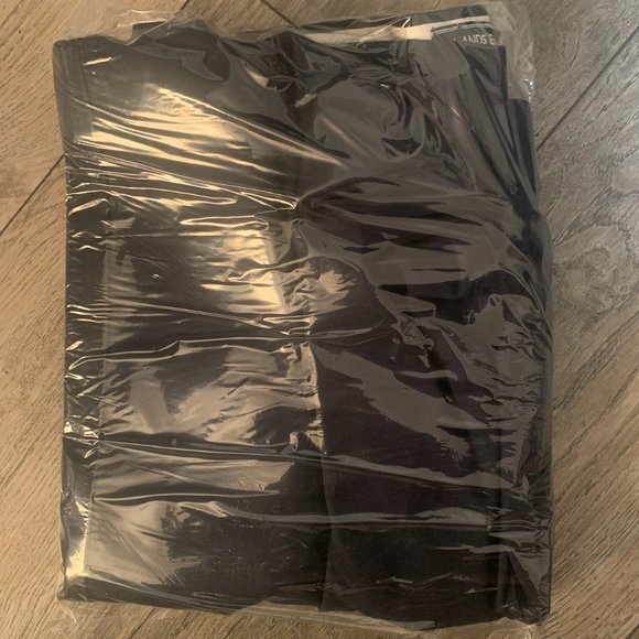 NWT LANDS' END MEN'S TAILORED FIT NO IRON CHINO PANTS CLASSIC NAVY 35 - Picture 7 of 8